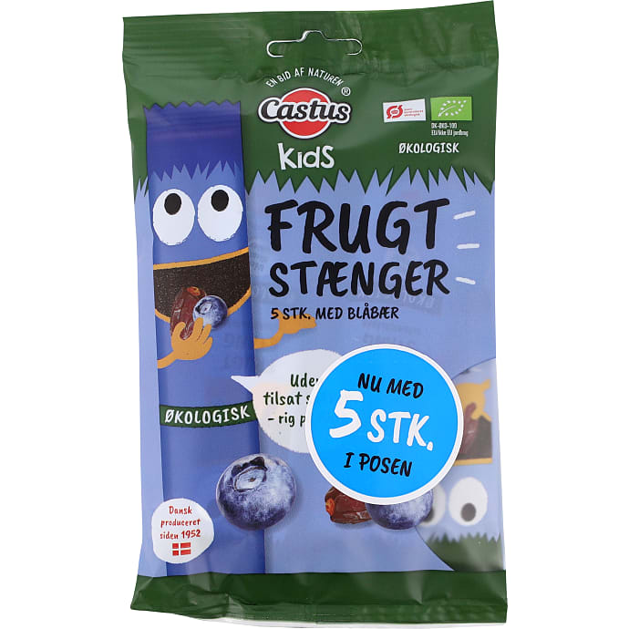 Frugtstænger m. blåbær øko