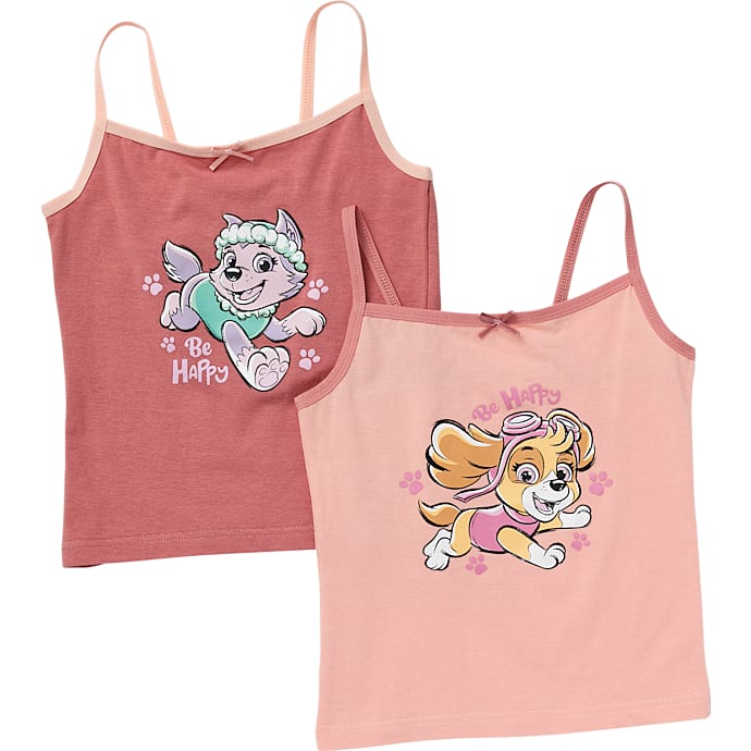 Paw Patrol 2-pak undertrøje str. 110/116 - lyserød