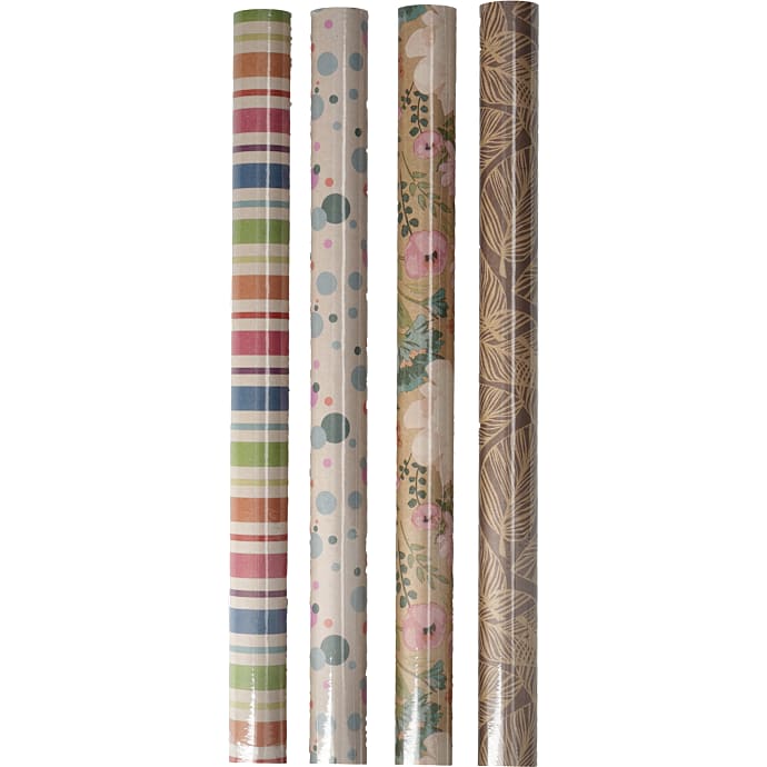 Gavepapir Kraft 70 cm x 3 m