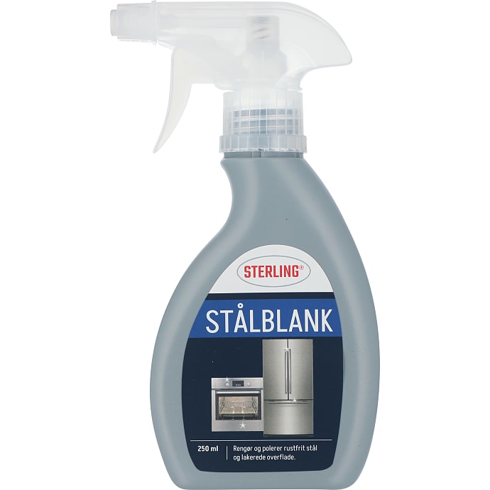 Rengøringsspray til stål og aluminium