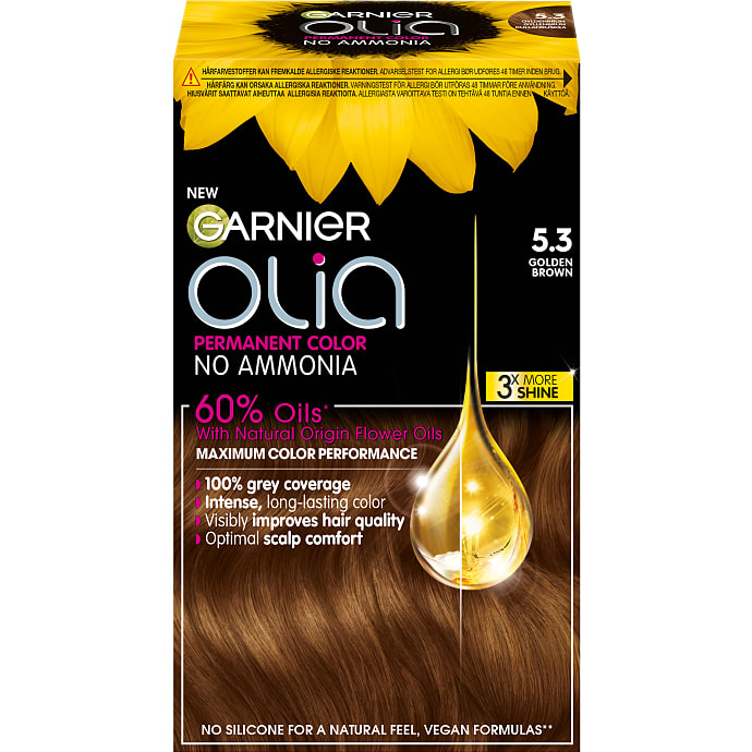 Garnier Permanent Hårfarve 5.3 Golden Brown