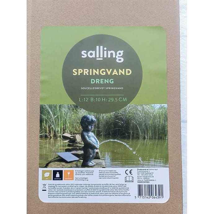 Salling Solcelledrevet Springvand Dreng
