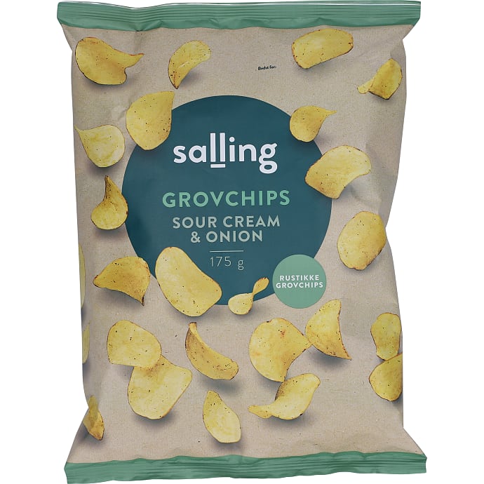 Grovchips m. sour cream & onion