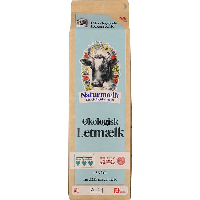 Letmælk 1,5% fedt øko