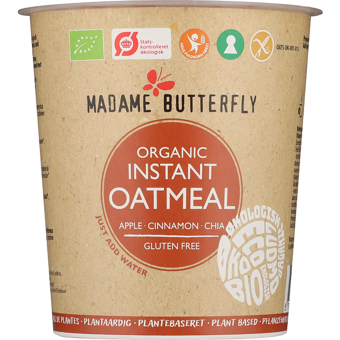 Instant grød m. æble, kanel og chiafrø glutenfri øko