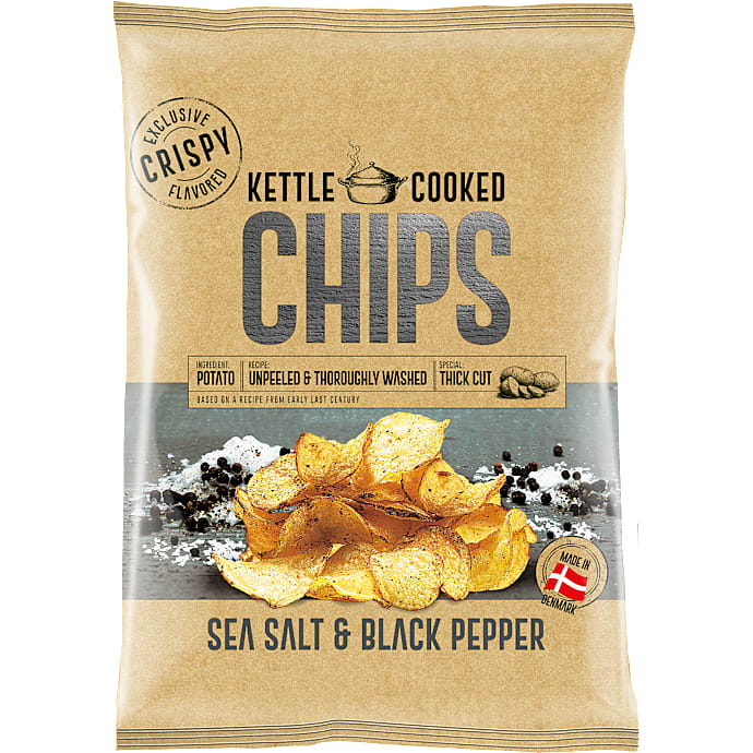 Ok Snacks Chips havsalt og sort peber