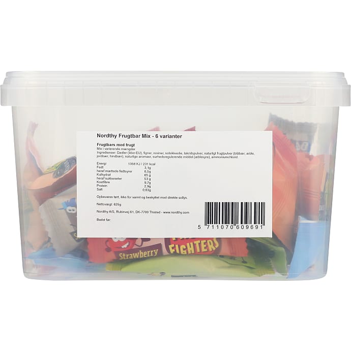 Mini frugtbar mix m. 6 varianter