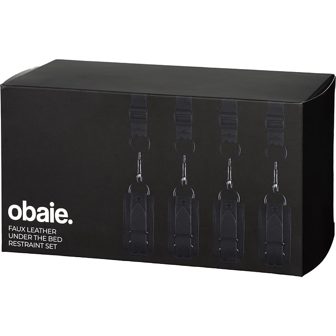 Obaie Imiteret Læder Bindesæt til Sengen