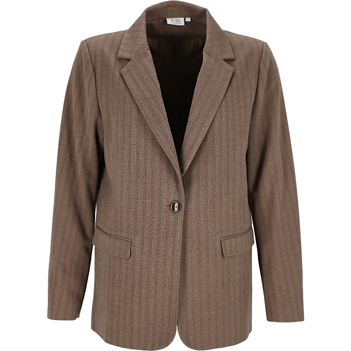 VRS dame oversize blazer str. L - brun