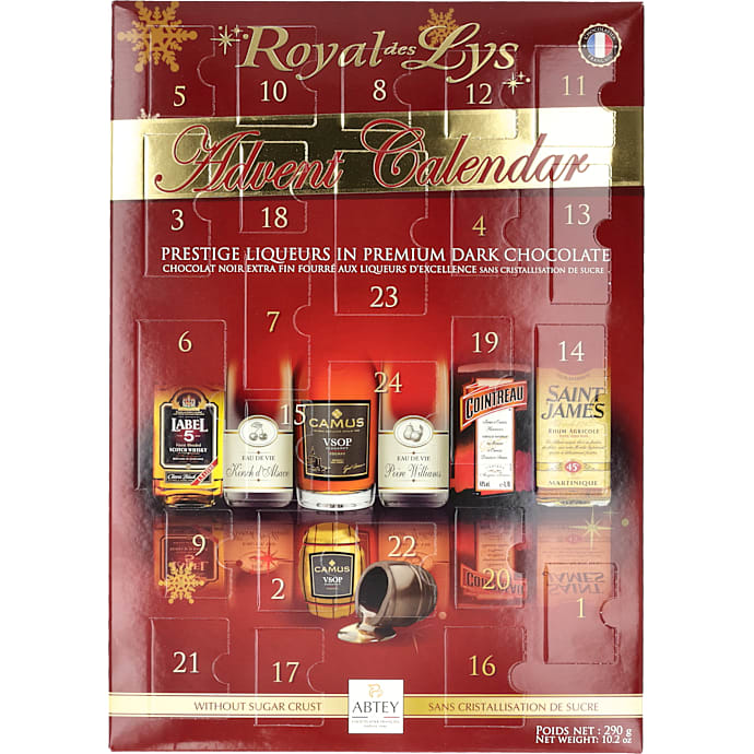 Julekalender m. chokoladelikør