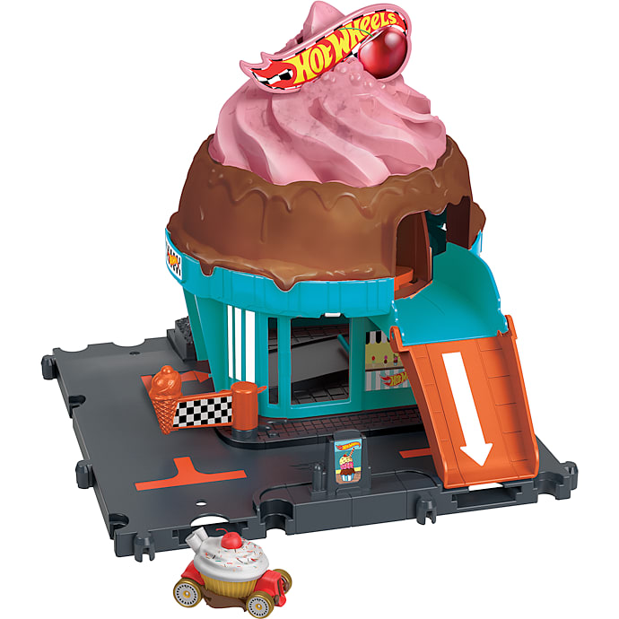 Hot Wheels Downtown Ice Cream Swirl legesæt