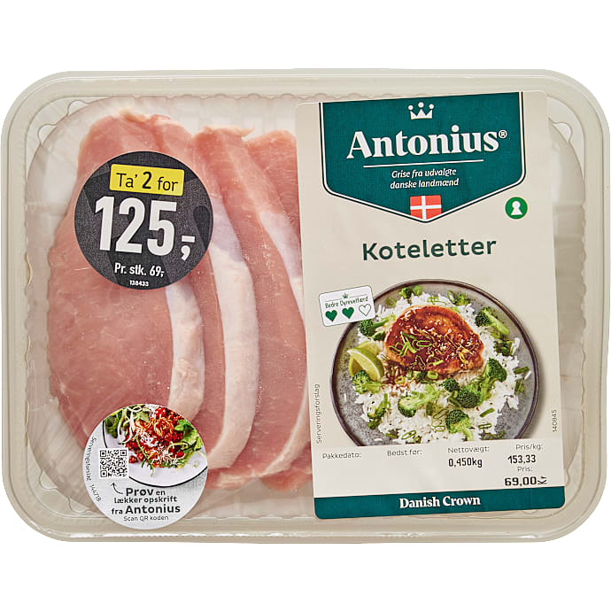 Antonius Koteletter 450 g