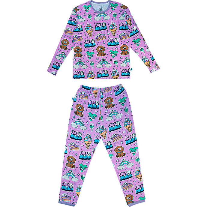 FirstGrade Jas&Mika pyjamas str. 122/128 - lilla