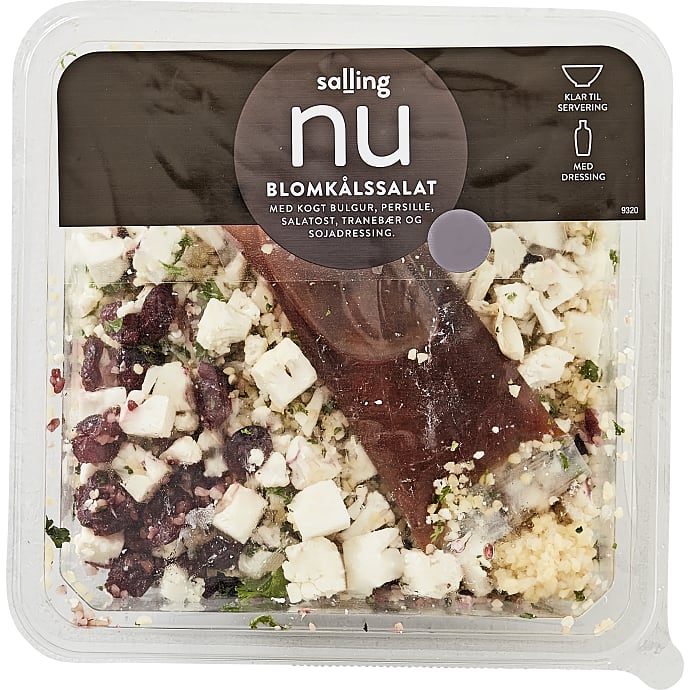 Blomkålssalat m. bulgur og ost