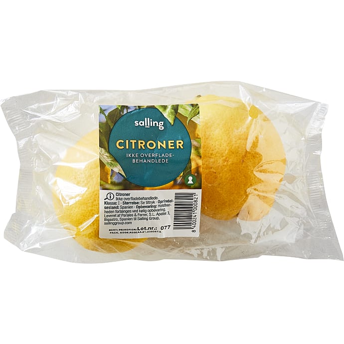 Citroner ubehandlede