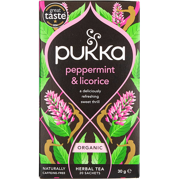 Pukka Pebermynte & Lakrids Urtete Øko 20 stk