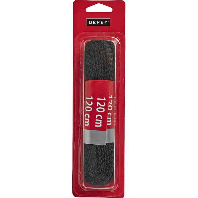 DERBY snørebånd fladt 120 cm - sort