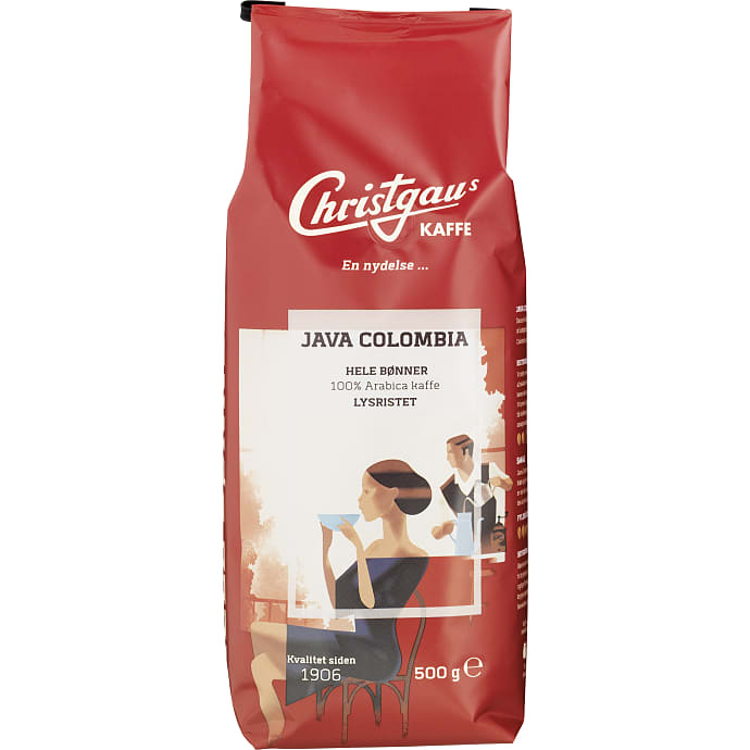 Christgau Java Colombia Hele Bønner 500 g