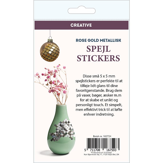 Spejlstickers - Rosegold