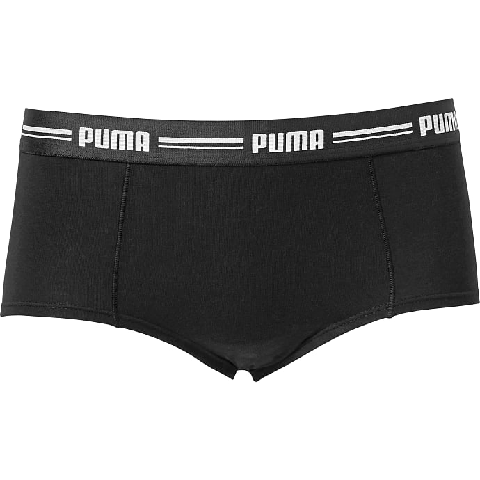 PUMA Dame Mini Shorts 2-pak str. S Sort