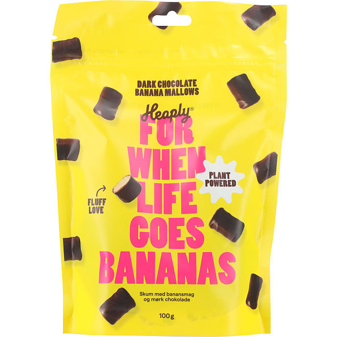 Skumslik m. banansmag og mørk chokolade