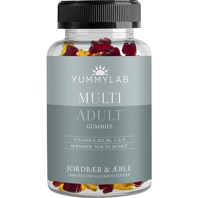 Vitamin vingummi m. jordbær- og æblesmag