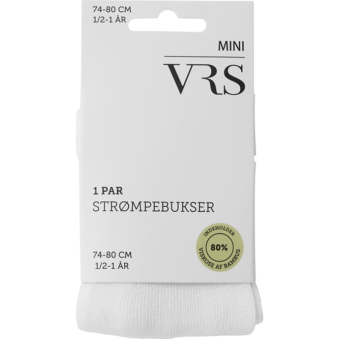 VRS baby strømpebukser str. 1-2 år - hvid