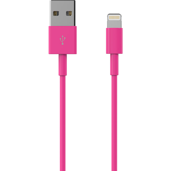 Sinox Lightning kabel 1 meter - pink