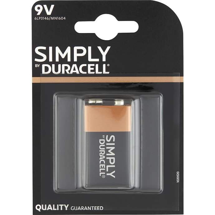 Duracell Simply 9V Batteri 1 stk