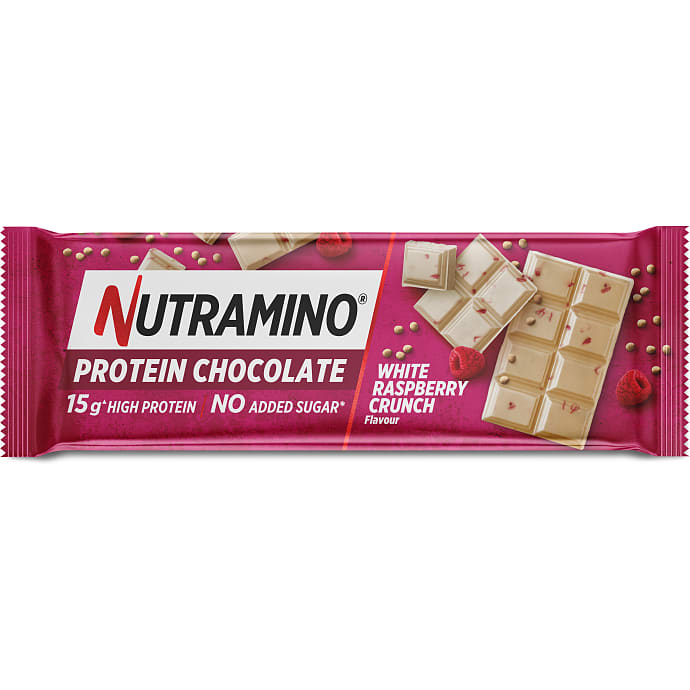 Proteinbar m. hvid chokolade og hindbær