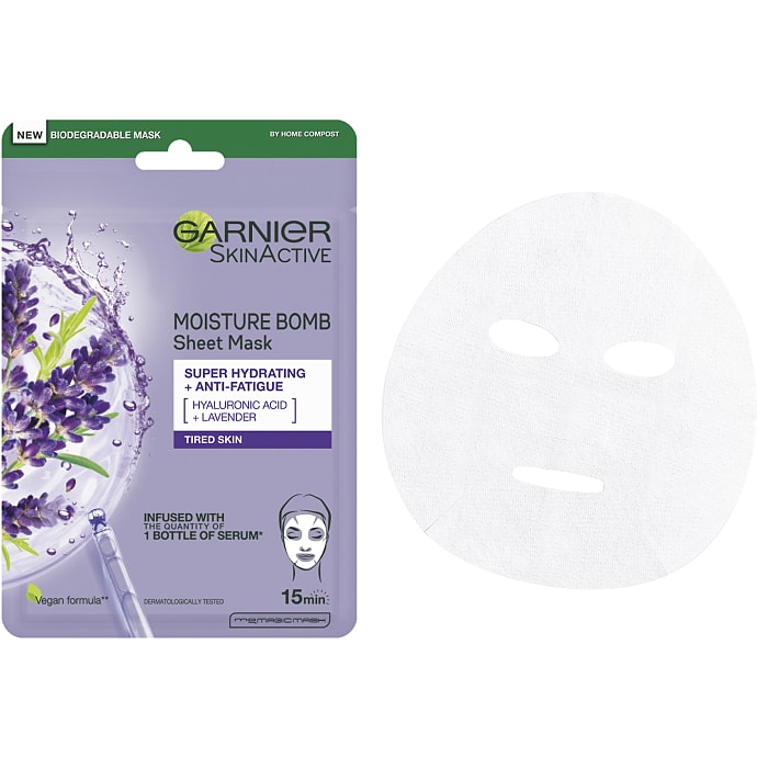 Garnier Ansigtsmaske lavendel hyaluronsyre