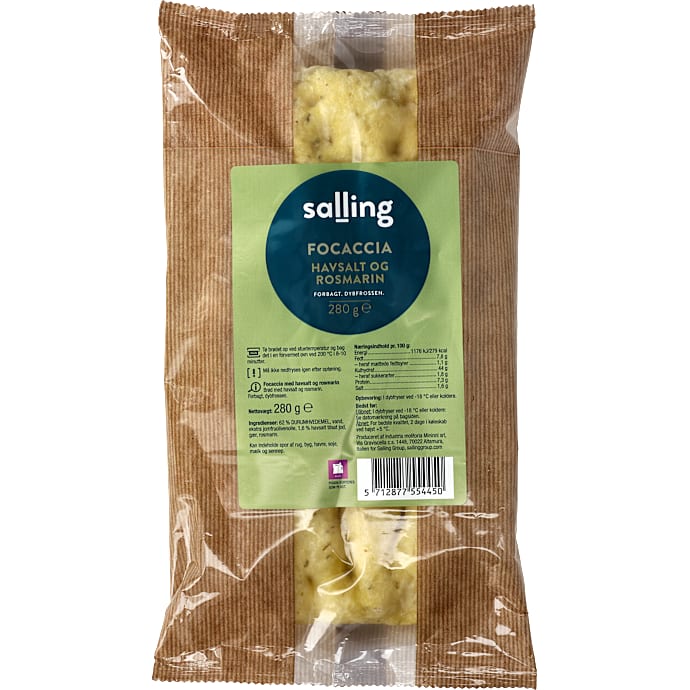 Salling Focaccia m. havsalt og rosmarin