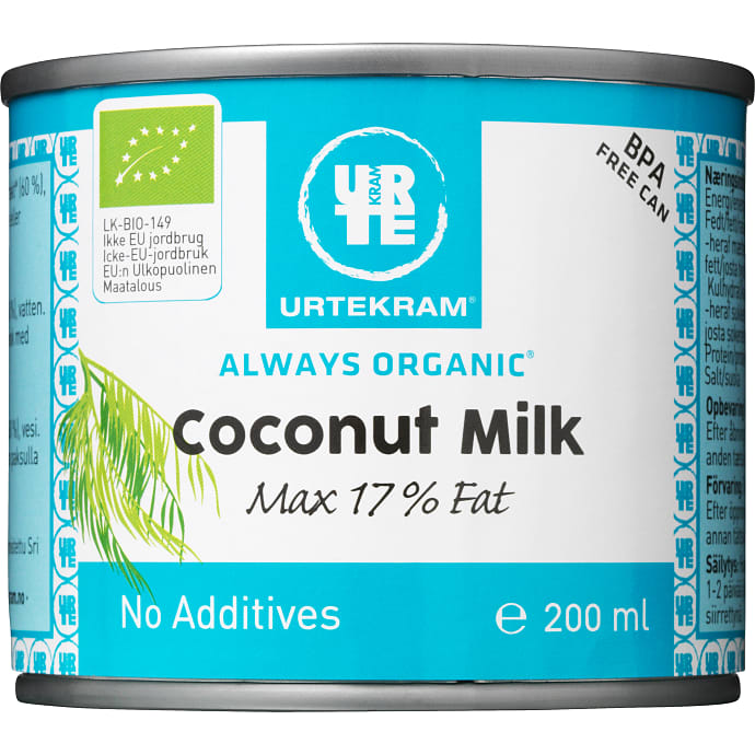 Kokosmælk 17% fedt øko