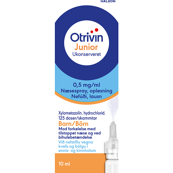 Næsespray mod tilstoppet næse 0,5 mg/ml