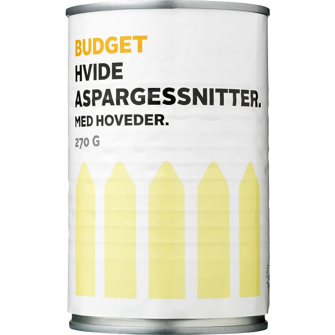 Hvide aspargessnitter m. hoved
