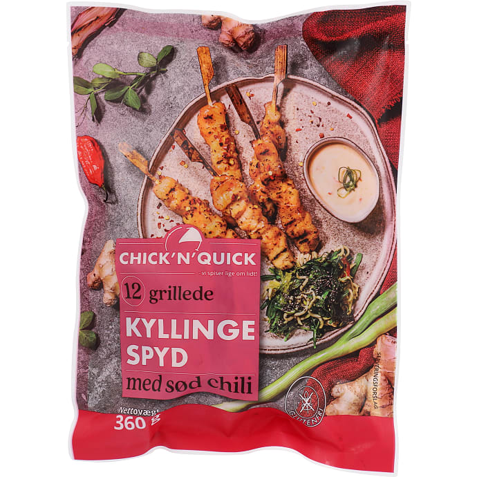 Kyllingespyd med sød chili