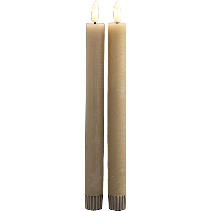 Windsor LED 2-pak stagelys 22,5 cm - sand