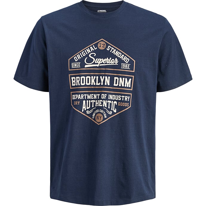JJ REBEL Herre T-shirt Mørkeblå