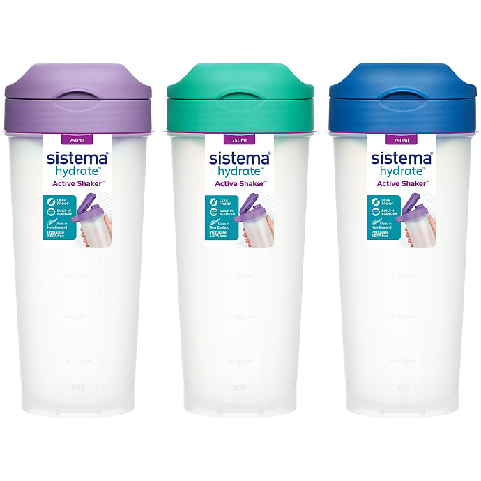 Sistema Active shaker (750ml) - flere varianter - assorteret