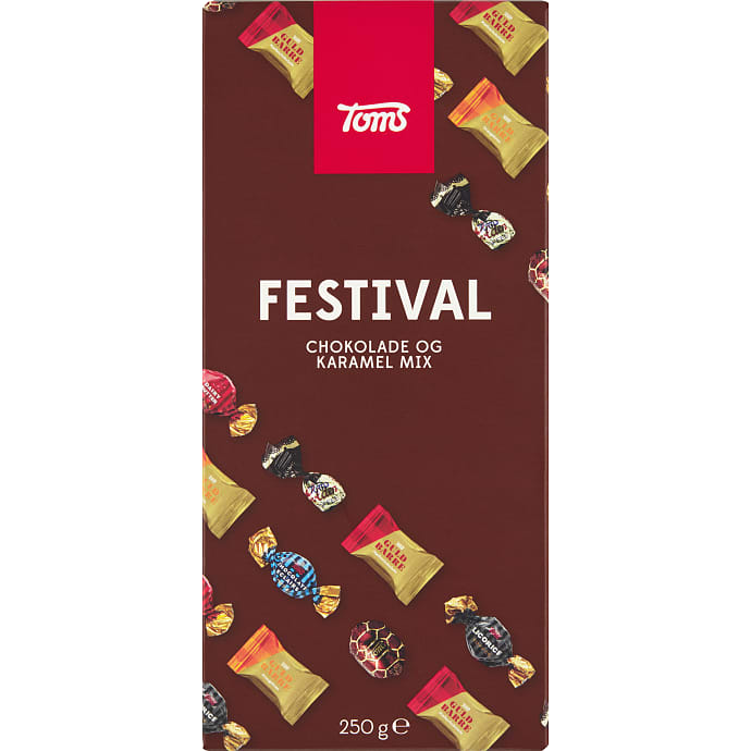 Toms Festival Blandede Chokolader og Karameller 250 g