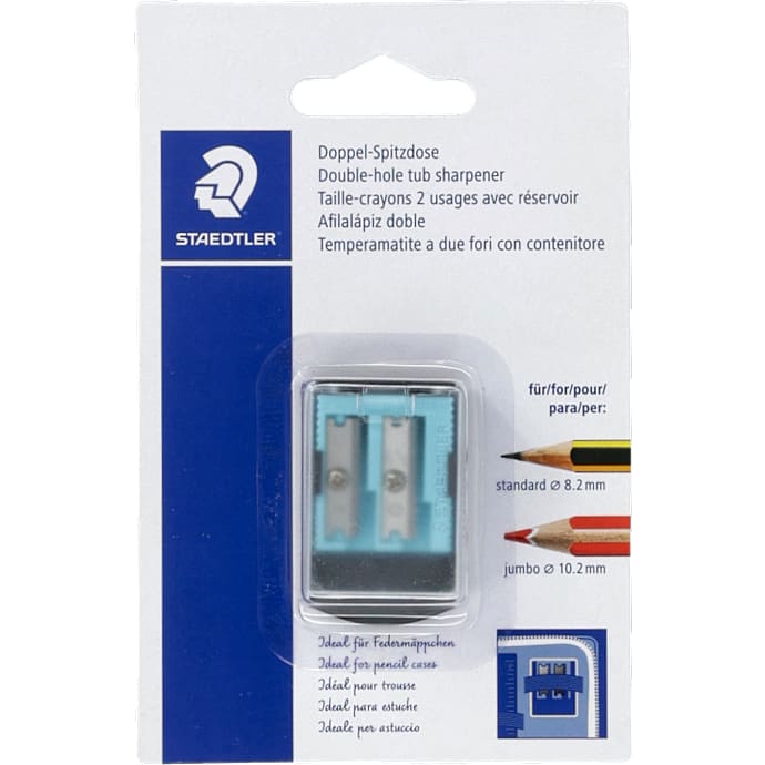 Staedtler 2-huls blyantspidser – flere varianter - assorteret