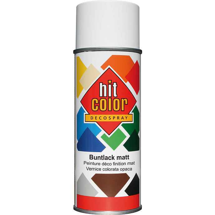 Hit Color spraymaling 0,4 liter - mat hvid