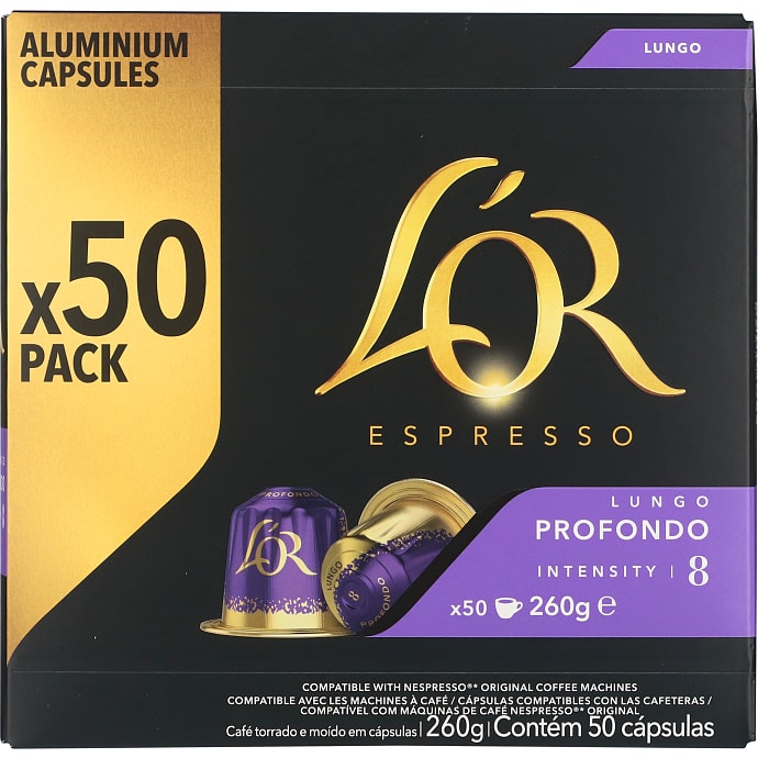 L'OR Lungo Profondo Kaffekapsler