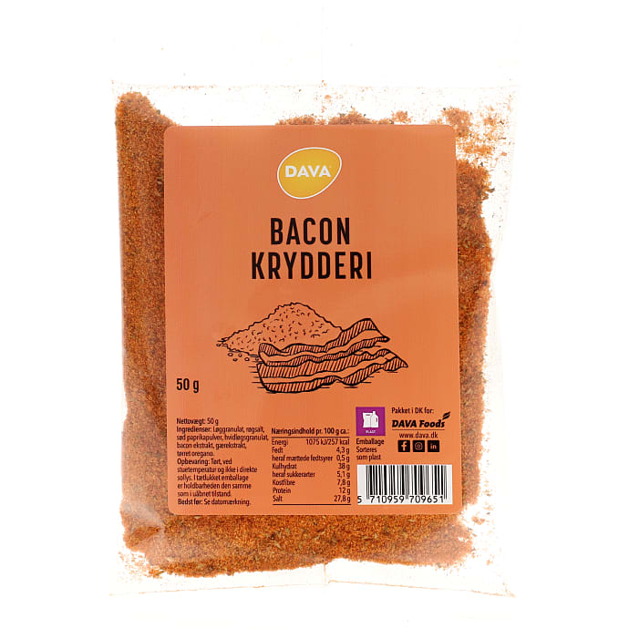 Dava Krydderi med Baconsmag