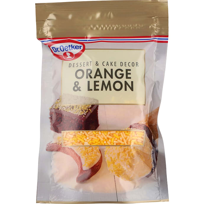 Krymmel m. appelsin- og lemonsmag