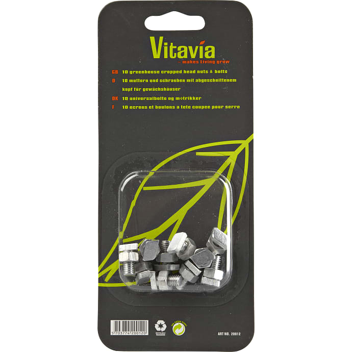 Vitavia Filede bolte og møtrikker