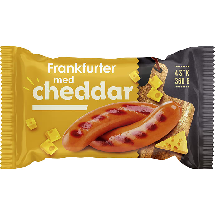 Pølseriet Frankfurter med ost 53% kød
