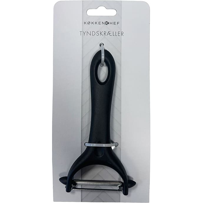 Køkkenchef tyndskræller sort - 21 cm