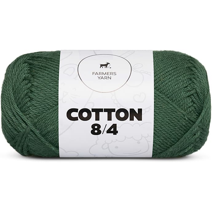Farmers Yarn 8/4 Bomuldsgarn Grangrøn