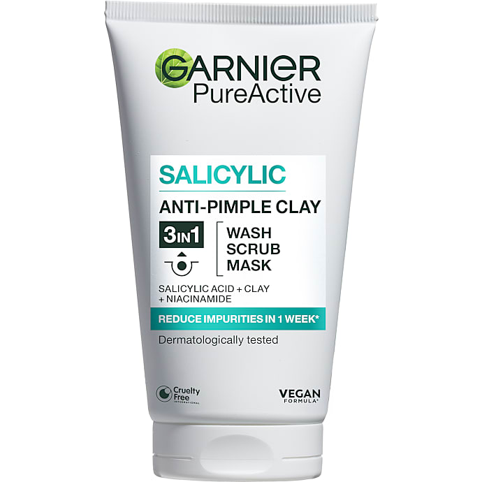 Salicylic Anti-Pimple Clay ansigtsrens m. salicylsyre, niacinamid og ler